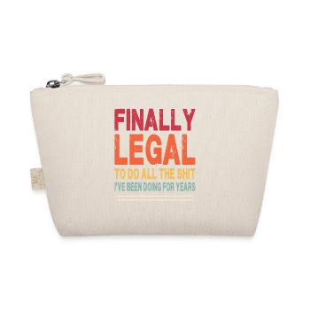 Endlich Legal - Retro - 21. - Bio-Täschchen - Natur - Vorne