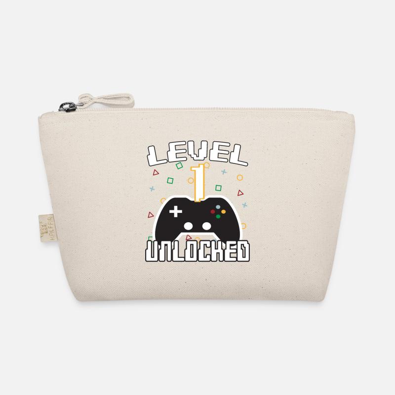 Level 1 débloqué Gamer Idée cadeau Trousse biologique