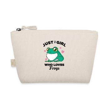 Juste une fille qui aime les grenouilles - Trousse biologique - nature - Devant
