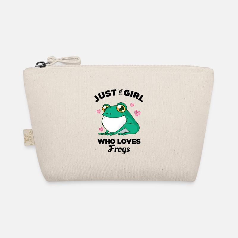 Nur ein Mädchen, das Frösche liebt Bio-Täschchen