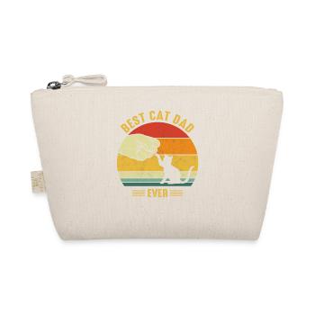 Best Cat Dad Dad Cats Gift - Organic Pouch - nature - Front