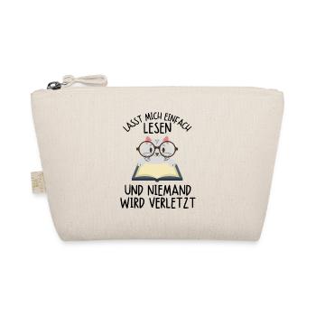 Leseratte Katze Katzen Buch Bücher Kätzchen Spruch - Bio-Täschchen - Natur - Vorne
