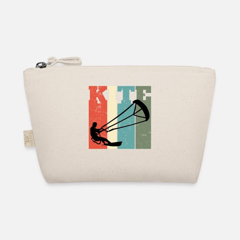 Kitesurfen Geschenk Kiteboarding Kitesurfer Gesche - Bio-Täschchen - Natur