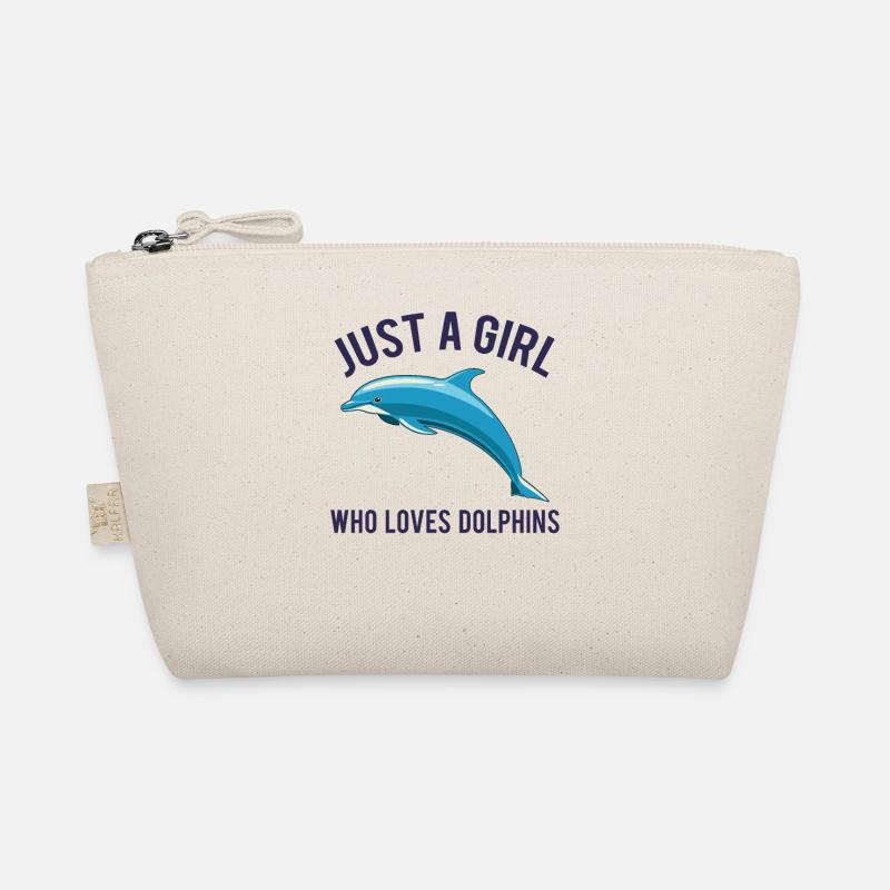 Delfin Delphin Dolphin Wal Cooler Spruch Geschenk Bio-Täschchen