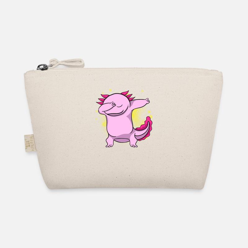 Dabbing Axolotl - Organic Pouch - nature