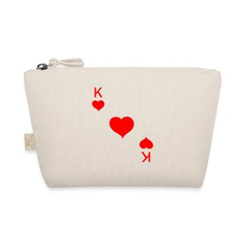 Coeur roi carte poker carnaval - Trousse biologique - nature - Devant
