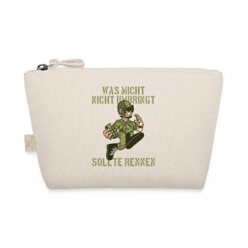 Soldat Spruch - Bio-Täschchen - Natur - Vorne
