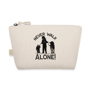 Dog / Dogs - Never walk alone - Organic Pouch - nature - Front