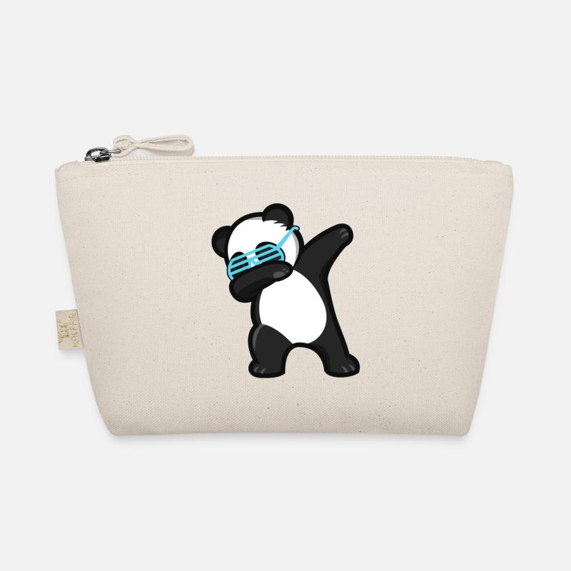 Dabbing Panda Pandabär - Bio-Täschchen - Natur
