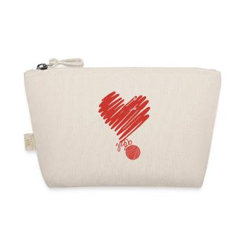 Womens Knitting Crochet Lover Yarn Funny Knitter - Trousse biologique - nature - Devant