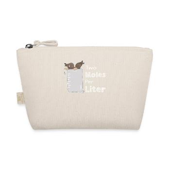 Labor Word Joke Pun Chemist Chemistry Mole Liter - Organic Pouch - nature - Front