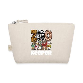Zoo gardien zoo animal animal parc animalier drôle cadeau - Trousse biologique - nature - Devant