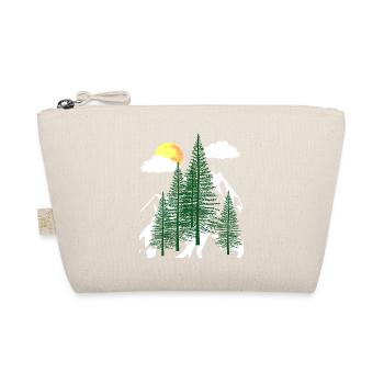 Wilderness Forest Trees Fir Trees Nature Mountains Mountains - Organic Pouch - nature - Front