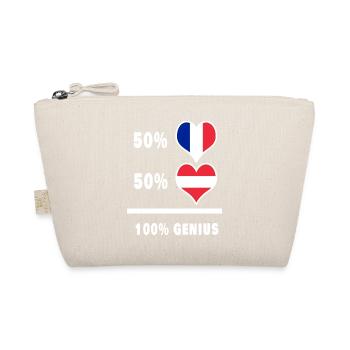 France and Austria Ingenious / Gift - Organic Pouch - nature - Front