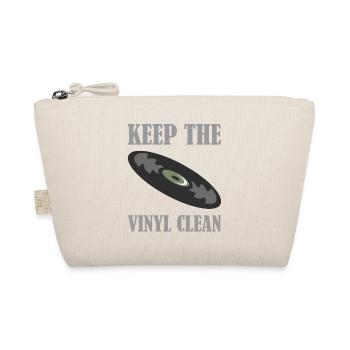 Schallplatte keep the vinyl clean - Bio-Täschchen - Natur - Vorne