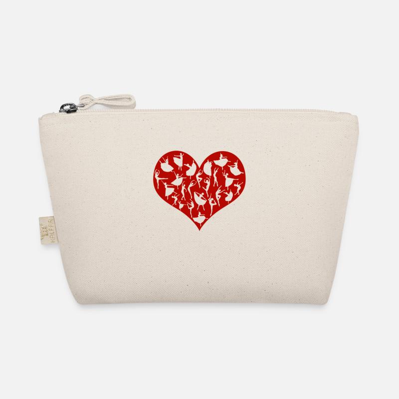 Love Dancing Ballet Dancer Cute Heart Dance Organic Pouch