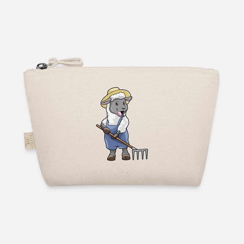 Schaaf as a farmer with rake & hat Organic Pouch