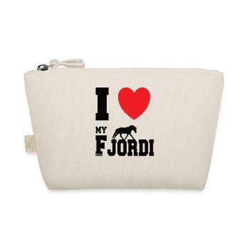 I Love my Fjordi, design doux - Trousse biologique - nature - Devant