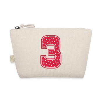 I AM 3 YEARS 3 Birthday Girl Retro - Organic Pouch - nature - Front