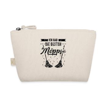 Möps Möpse Wischmop - Bio-Täschchen - Natur - Vorne