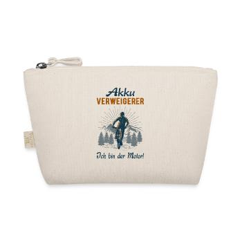 Akkuverweigerer MTB Dowhnhill Radsport Lustig - Bio-Täschchen - Natur - Vorne