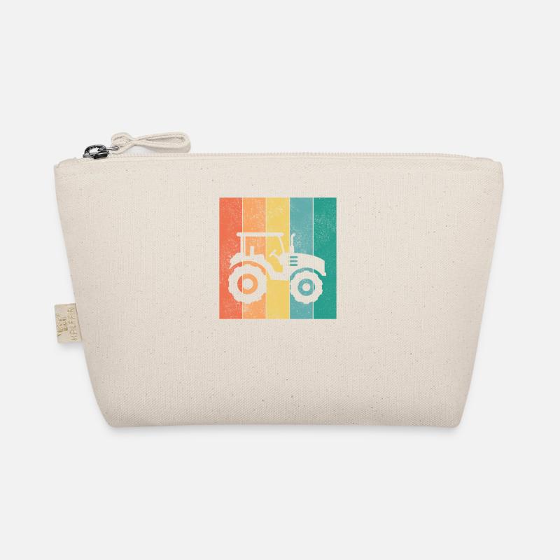 Traktor Bauer Schlepper Acker Feld Traktoren Ernte Bio-Täschchen