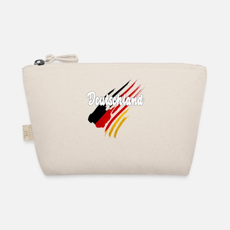 Deutschland - Deutsche Flagge - Bio-Täschchen - Natur