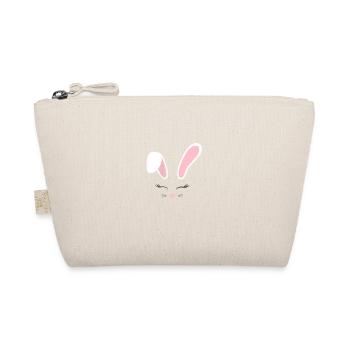 Easter Happy Easter Easter Egg Ears - Organic Pouch - nature - Front