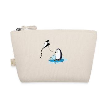 Pingouin au kite surf - Trousse biologique - nature - Devant