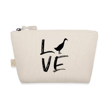 Laufente Laufenten Enten Geschenk - Bio-Täschchen - Natur - Vorne