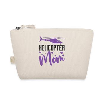 Helicopter Mom Hovering Children Loving Mother - Organic Pouch - nature - Front
