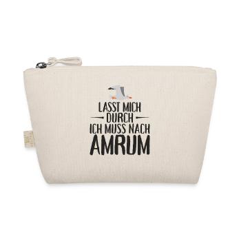 Lasst mich durch ich muss nach Amrum Möwe - Bio-Täschchen - Natur - Vorne