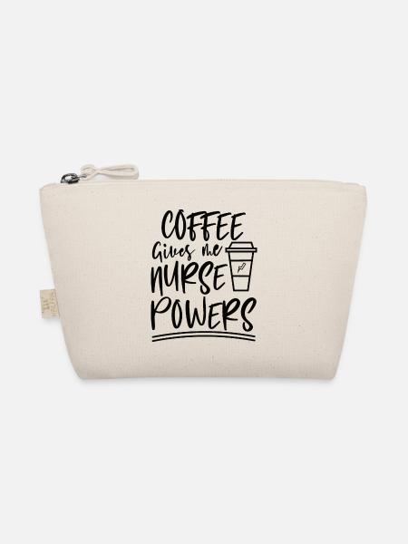 Coffee gives me nurse superpower - Organic Pouch - nature - Front