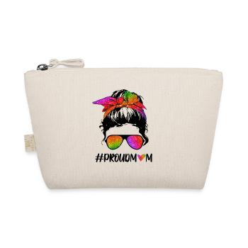 Proud Mom Hashtag - Organic Pouch - nature - Front