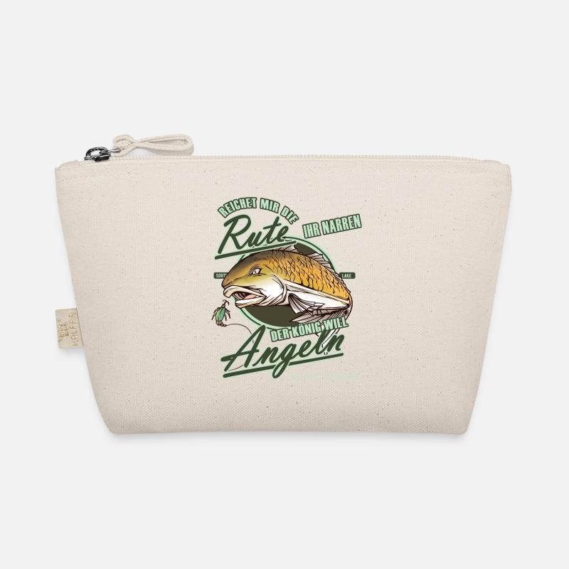 Geschenkidee für Angler - Bio-Täschchen - Natur