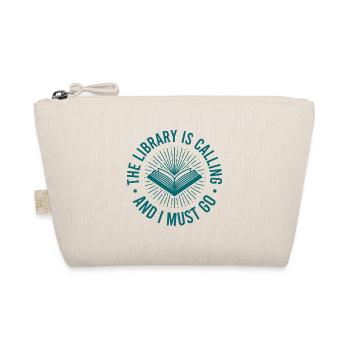 Bibliothek Angestellte Bücherwurm Buchliebhaber - Bio-Täschchen - Natur - Vorne