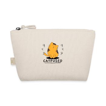 Confused cat pun cats gift - Organic Pouch - nature - Front