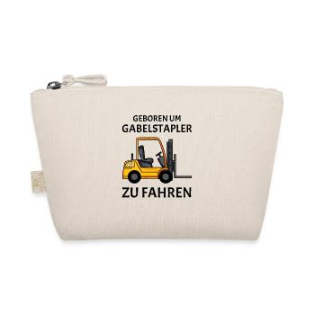 Gabelstapler Stapler Shirt - Bio-Täschchen - Natur - Vorne