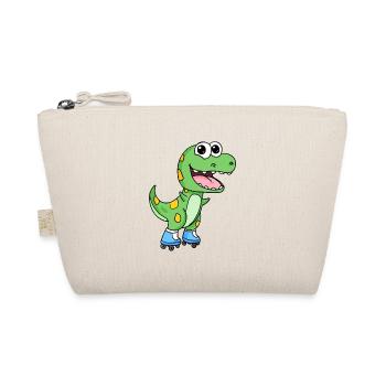 Inline Skating Roller Skates Dinosaur - Organic Pouch - nature - Front