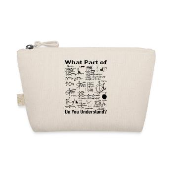 Mathematics Teacher Gift - Math Formulas - Organic Pouch - nature - Front