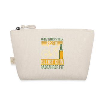 Fahrrad Radtour Radfahrer Frühling Sommer Alkohol - Bio-Täschchen - Natur - Vorne