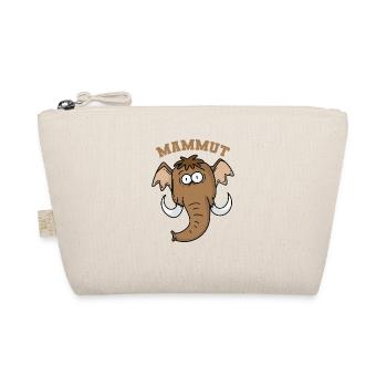 Mammoth with short trunk - Organic Pouch - nature - Front