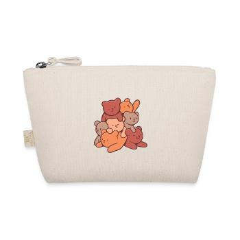 Teddy bear cuddly toy stuffed toy cuddling - Organic Pouch - nature - Front