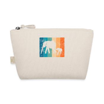 Elephant Elephant Animal Africa Retro Gift - Organic Pouch - nature - Front