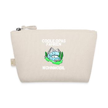 Coole Opas Fahren Wohnmobil | Camping Geschenk - Bio-Täschchen - Natur - Vorne