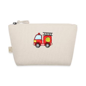 Firefighter fire fire extinguisher vehicle - Organic Pouch - nature - Front