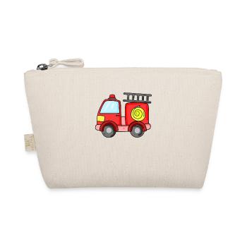 Firefighter fire fire extinguisher vehicle - Organic Pouch - nature - Front