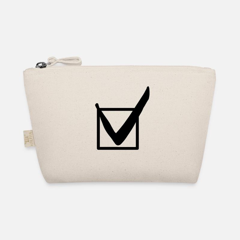 Symbol check mark gift idea Organic Pouch