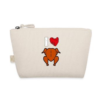 Lustiges I Love Chicken BBQ Grillen Design - Bio-Täschchen - Natur - Vorne