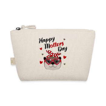 Lustiger Otter Muttertag Geschenk Mama Marder - Bio-Täschchen - Natur - Vorne